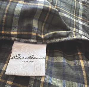 Eddie Bauer Down Quilted Plaid Blanket Camping Packable Throw 50x72 Reversible - Picture 1 of 7
