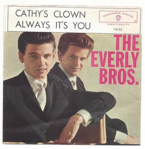 THE EVERLY BROTHERS, "CATHY'S CLOWN" - Picture 1 of 4