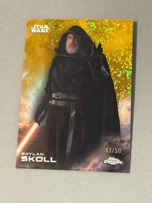Baylan Skoll Gold Shimmer Refractor /50 Insert Star Wars 2024 Topps Chrome Debut - Image 1 of 3