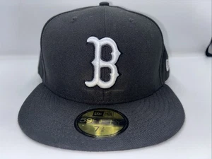 Men's New Era Black/White Boston Red Sox 59FIFTY Fitted Hat NWT - Picture 1 of 9