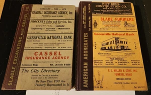 Polk's Greenville Ohio City Directorios 1960 y 1979 ¡con anuncios comerciales! - Imagen 1 de 2