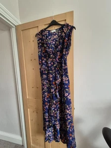 Apricot blue patterned wrap dress size 16 - Picture 1 of 6