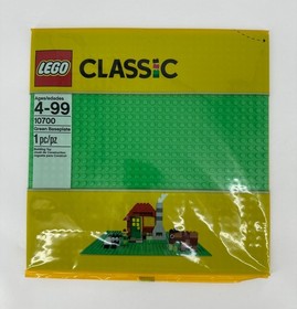 Lego Classic Baseplate 10700 Green  Building Construction 10 x 10 Square Retro