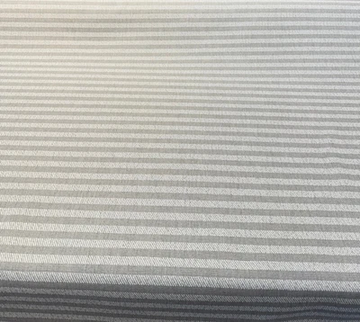 Sunbrella Ely Ticking Silver Stripe Outdoor Performance Fabric By the yard - Image 1 of 4