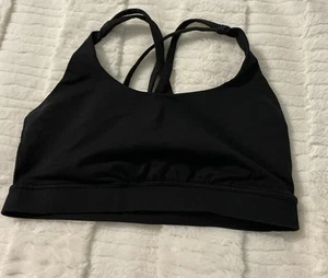 Lululemon Black Women's Sports Bra - Size 6  - Picture 1 of 4