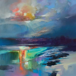Scott Naismith - Arran Shore - Arte de pared estampado en lona 3 tamaños disponibles - Imagen 1 de 1
