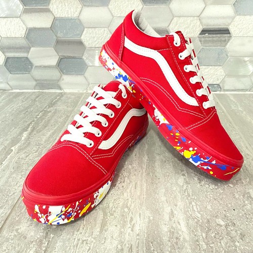 Scarpe da pattinatore VANS Oldol Skoolce verni rossater splatter sn USnior Junior t