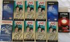 10 Sealed 6Hrs.VHS Tapes JVC/SONY/MAXELL/ 1-8Hrs TDK/ NEW FACTORY SEALED