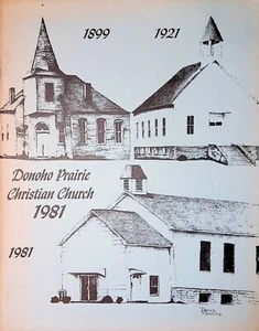 Donoho Prairie Christian Church Kell Illinois Church Directory 1981 - Imagen 1 de 11