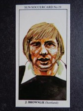 The Sun Soccercards 1978-79 - John Brownlie - Scotland #19
