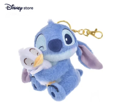 Disney authentic 2025 stitch duck plush keychain shanghai disneyland - Image 1 of 2