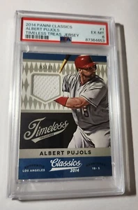 ALBERT PUJOLS - 2014 PANINI CLASSICS - TIMELESS TREASURES - JERSEY - PSA EX-MT 6 - Picture 1 of 1