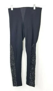 Alice + Olivia  Sequin Black Legging Size 0 - Picture 1 of 11