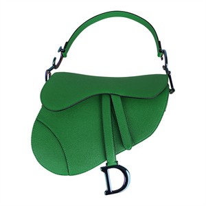 dior saddle bolsa green