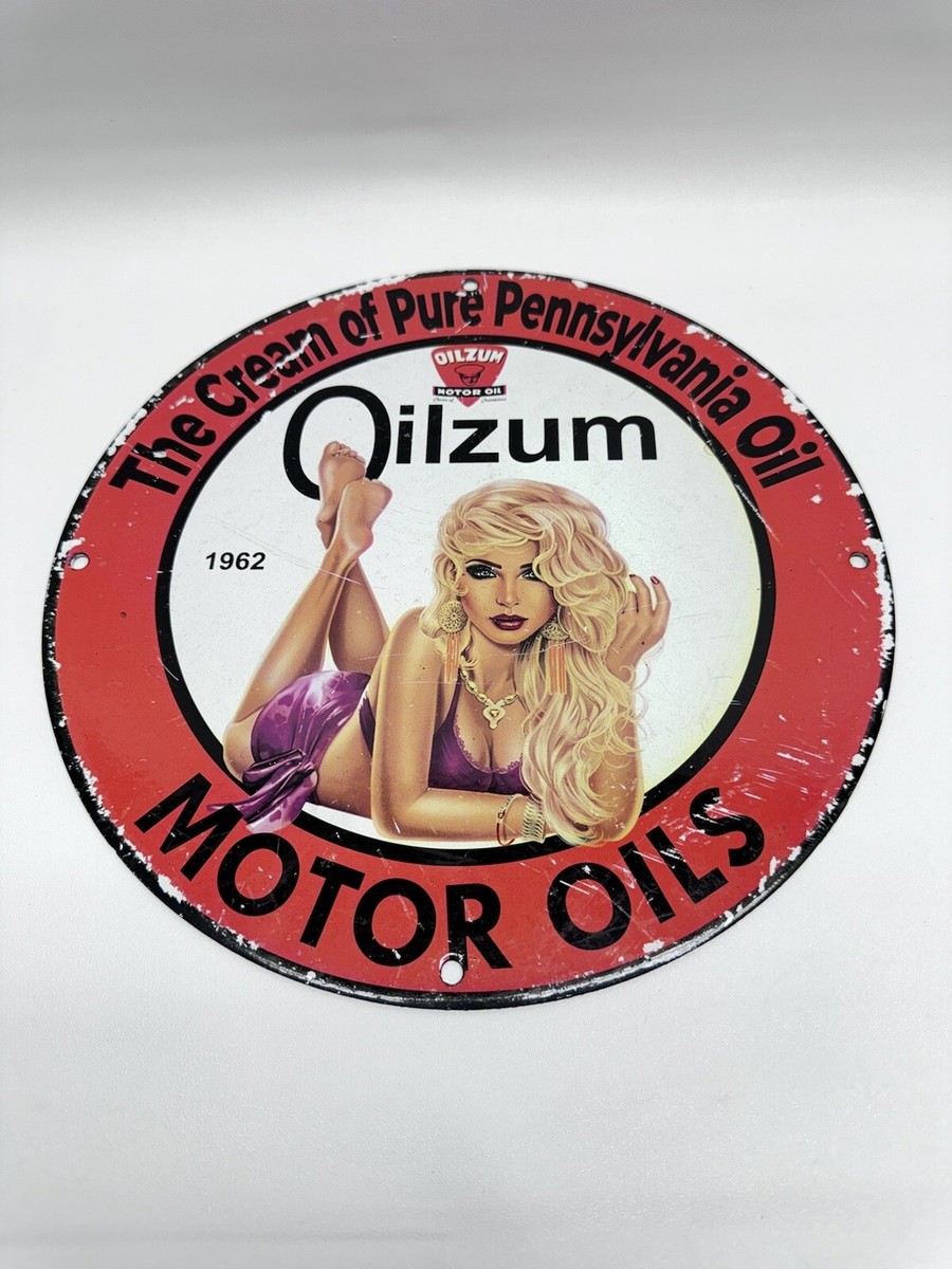 Oilzum In Collectible Gas & Oil Advertising Signs for sale | eBay