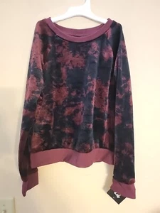Art Class Girls' Cozy Crewneck Sweatshirt Maroon Tie Dye Size M 7/8. B77 - Picture 1 of 2