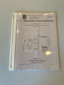 58 Car 58 59 Truck Chevy Electric Windshield Wiper Motor Service Book 25 Page - Picture 1 of 8