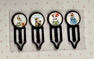 Graphic45 HIP HIP HOORAY! #107 Antique Copper (4) Metal Clips HANDMADE CELEBRATE - Picture 1 of 1