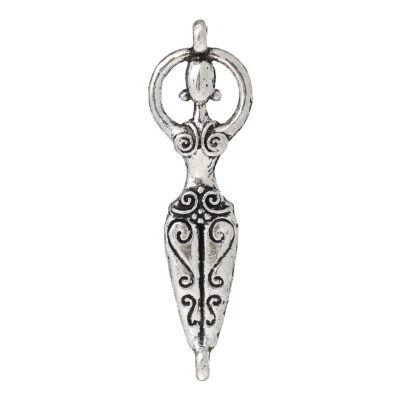QWYRKY CRAFTS Tibetan Silver Goddess Pagan Wiccan fertility Pregnancy Charms Connector 10pcs