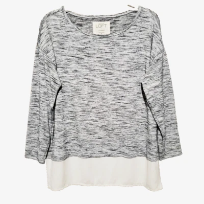 Túnica Loft M Para Mujer Gris Tejida Cómoda Acogedora Informal Boho Relajada Neutra Foto 1 de 4