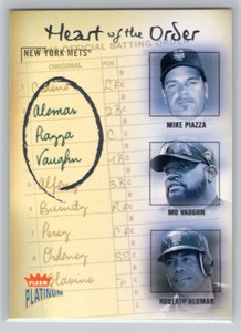 2003 FLEER PLATINUM #12HO GREEN / BELTRE / LO DUCA HEART OF THE ORDER DODGERS