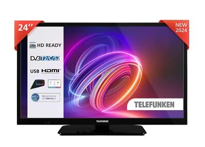 TELEFUNKEN TV 24" HD Ready 24TENSNVZ, TV LED 24 Pollici, Digitale DVB-T2/C/S2, U - Immagine 1 di 4