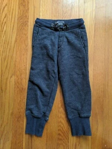 VINCE Kids Drawstring Sweatpants Joggers SIZE 6X Cozy Leather Detailing Blue - Picture 1 of 6