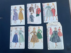 (Vtg-Lot Of 10) Simplicity/McCalls/Vogue Dress Sewing Patterns, Various Sizes - Picture 1 of 23