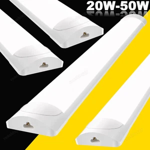 LED Feuchtraumleuchte Wannenleuchte Keller Werkstattlampe Verknüpfbar 60cm-150cm - Bild 1 von 19