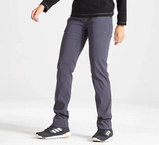 Craghoppers Womens Kiwi Pro II Stretch Trousers CWJ1280 Deep Garnet 14 Short