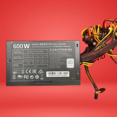 Cooler Master Masterwatt Lite MPX-6001-ACAAW 80 Plus 600W Desktop Power Supply - Image 1 of 4