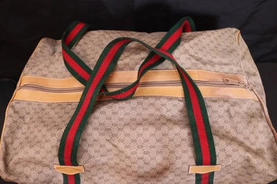Bolsa de viagem Gucci Sherry Line grande monograma GG Duffel - 1978 vintage RARA ICÔNICA - Imagem 1 de 4