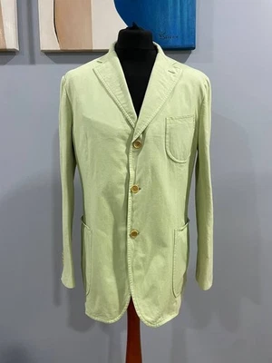 ISAIA NAPOLI Mens SPORT COAT jacket lime size 54 Pre-owned Luxury - Image 1 of 4