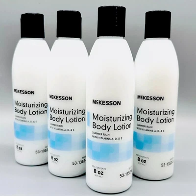 Увлажняющий лосьон для рук и тела McKesson летний аромат дождя с витаминами 4 упаковки x 8 унций - Изображение 1 из 3