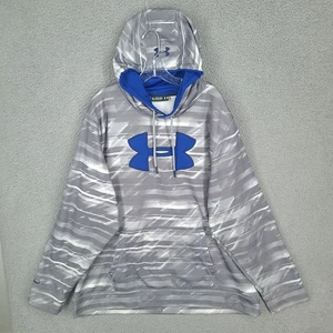 Under Armour Hoodie Mens 3xl Storm Pullover Gray Loose Fit Geometric Heather - Picture 1 of 17