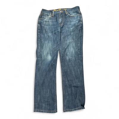 Fox Racing Jeans Mens 32x30 Blue Denim Badbrain Dark Wash Relaxed Streetwear Y2K - Image 1 of 4