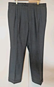 Polo University Club Ralph Lauren FAIRWIN Gray Pleat Wool Dress Pant Men 40 x 30 - Picture 1 of 19