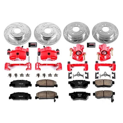 Kit de frenos de disco Powerstop Kc700 para 92-97 Honda Civic Civic Del Sol Foto 1 de 4