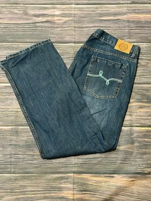 Pantalones de mezclilla Lifted Research Group LRG para hombre Y2K holgados pierna recta 40 Foto 1 de 4
