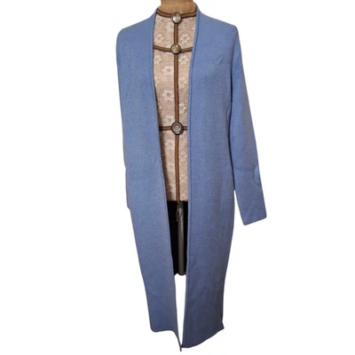 Cardigã Banana Republic azul linha longa tamanho P  - Imagem 1 de 4