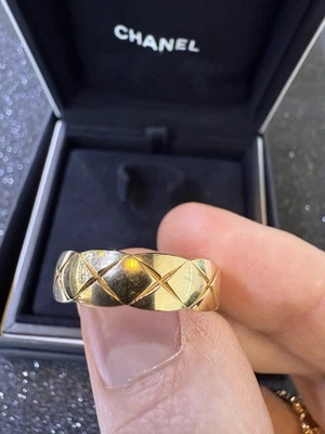 18K Yellow Gold Chanel Coco Crush Ring Size 11 - Image 1 of 4