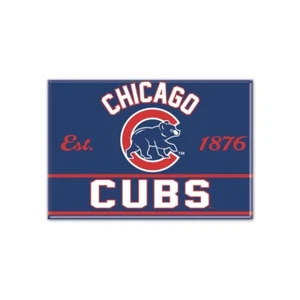TWO (2) CHICAGO CUBS, 2.5" X 3.5" METAL MAGNETS FROM WINCRAFT - Picture 1 of 2