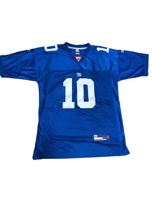 Мужская футболка Eli Manning No10 NY Giants Reebok NFL On Field размер 54 — XXL/XXXL - Изображение 1 из 4