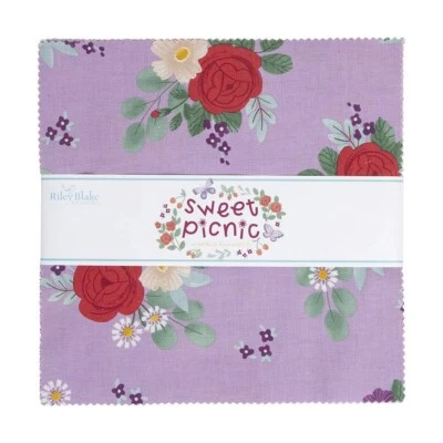 "Sweet Picnic" by Natalia Juan Abello for Riley Blake 10" stacker, 42 precuts - Image 1 of 2