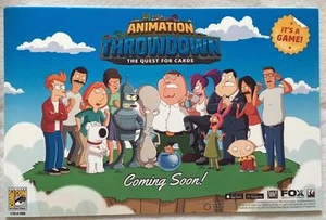 ANIMACIÓN THROWDOWN 11x17 Original Promoción Juego de TV Póster SDCC 2016 XXXX/2000 Fox - Imagen 1 de 1