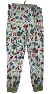 The Grinch Christmas Pajama Bottoms Pants Dr Seuss Button Fly Size 8/10 - Picture 1 of 6