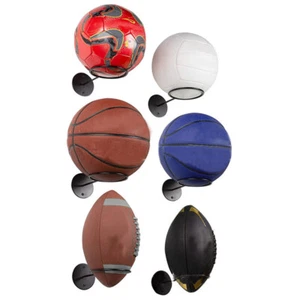 Wall Mounted Ball Rack Holder Basketball Football Hoop Display Storage Stand Acc - Picture 1 of 6