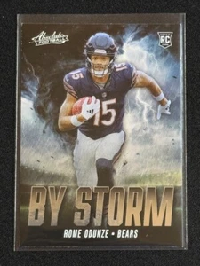 Rome Odunze (RC) 2024 Panini Absolute Football - By Storm Insert #BS-ROE BEARS - Picture 1 of 4
