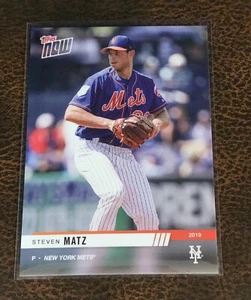 2019 TOPPS NOW #OD-259 STEVEN MATZ ROAD TO OPENING DAY - NEW YORK METS - Foto 1 di 2