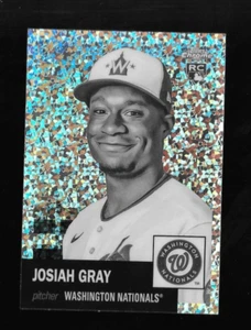 JOSIAH GRAY RC 2022 Topps Chrome Platinum #15 ROOKIE BLACK WHITE MINI DIAMONDS - Picture 1 of 2